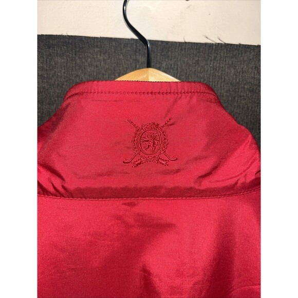 Tommy Hilfiger Golf Jacket Men’s XL Red Long Sleeve Full Zipper Solid Color - Picture 7 of 10